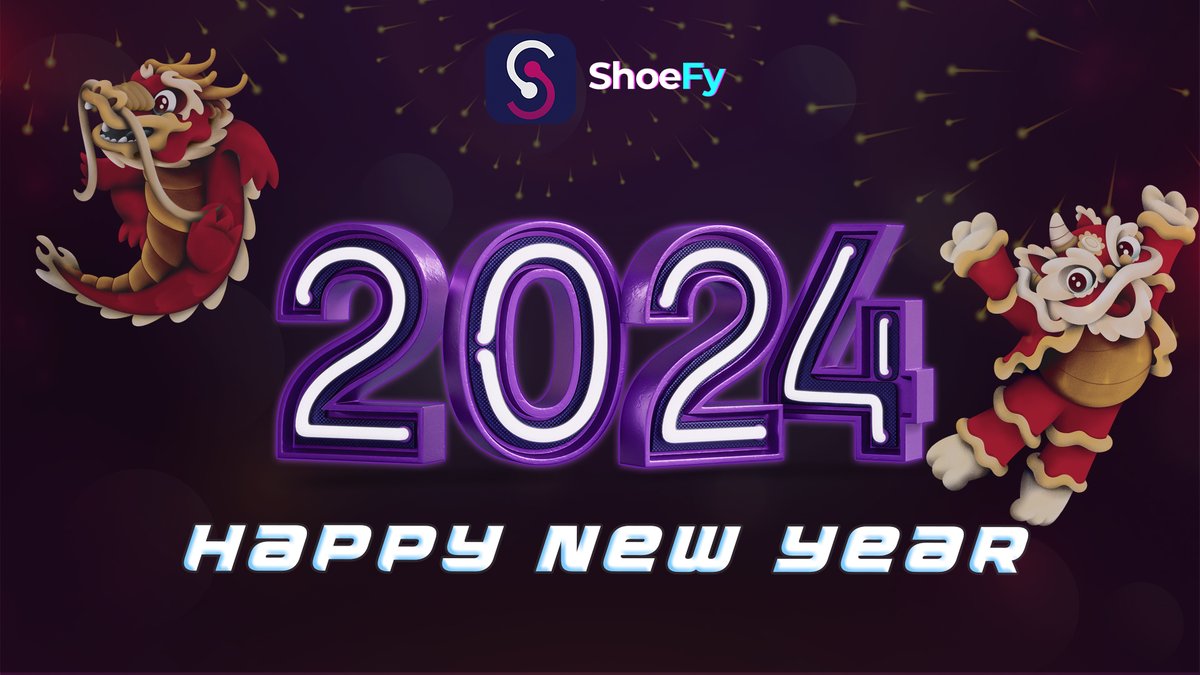 🎆Happy New Year to our incredible partners and Shoebeasts! 🎊 The entire #ShoeFy team extends warm wishes for a prosperous and joy-filled year ahead.

May this New Year bring you abundant success, good health, and countless moments of happiness.
#NewYear