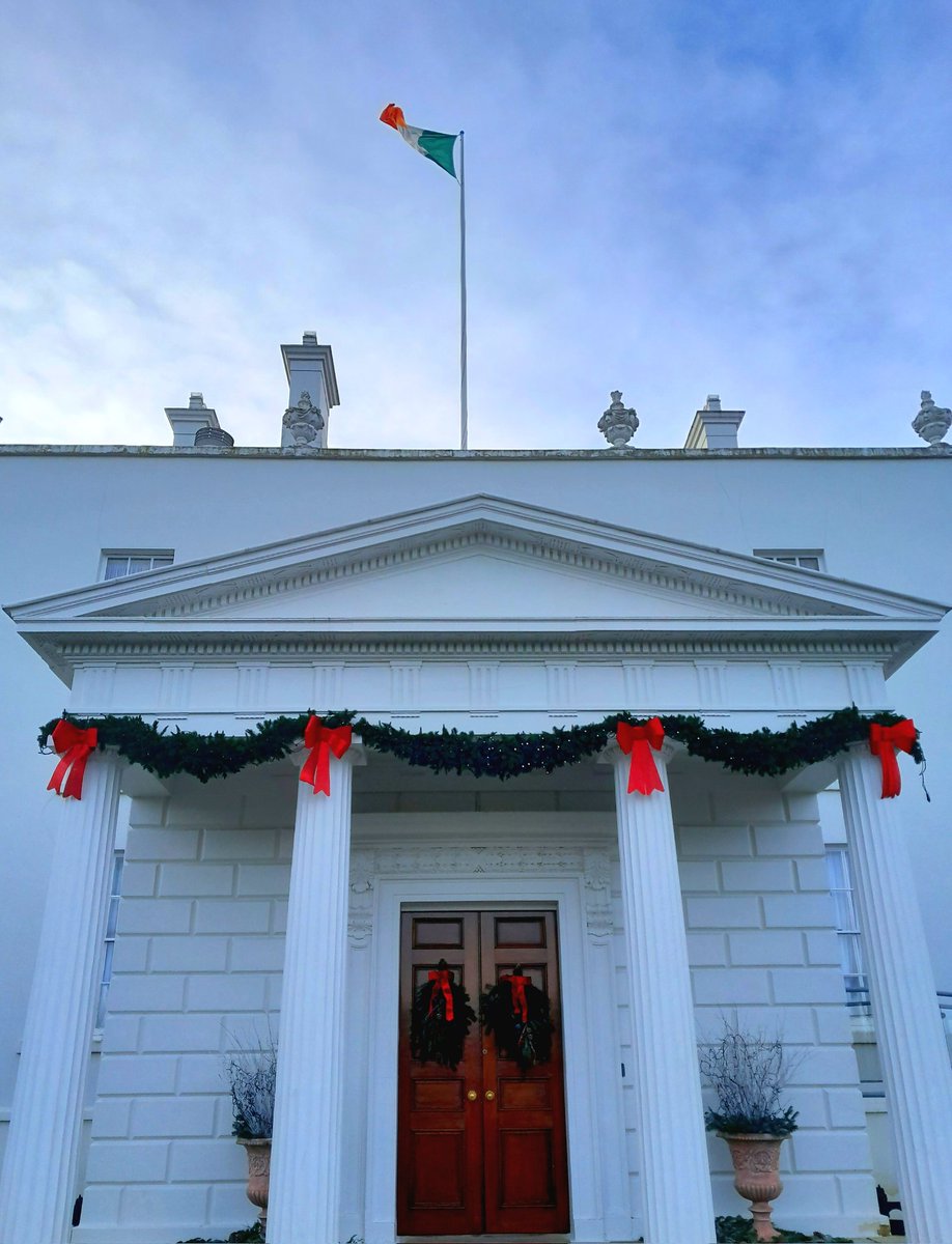 Guided #tours of Áras an Uachtaráin, the residence of @PresidentIRL in @phoenixparkOPW will resume in the #NewYear on Sat 13th January 2024. Athbhliain faoí mhaise daoibh go léir ! #HappyNewYear2024 Details :heritageireland.ie/places-to-visi…