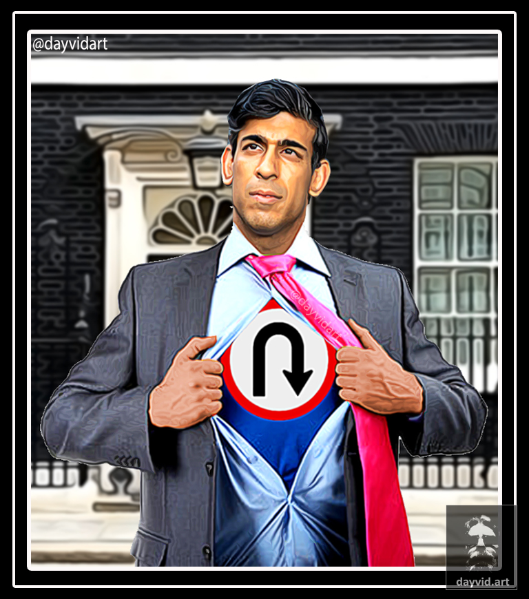 Rishi Sunak either u-turned or lied about every pledge he made during his leadership pitch. He’s u-turned on everything he’s promised since being in office. Cummings news is the final straw #ToriesOut542 #SunakOut432 #GeneralElectionNow #Sunackered #UnitedAgainstTheTories