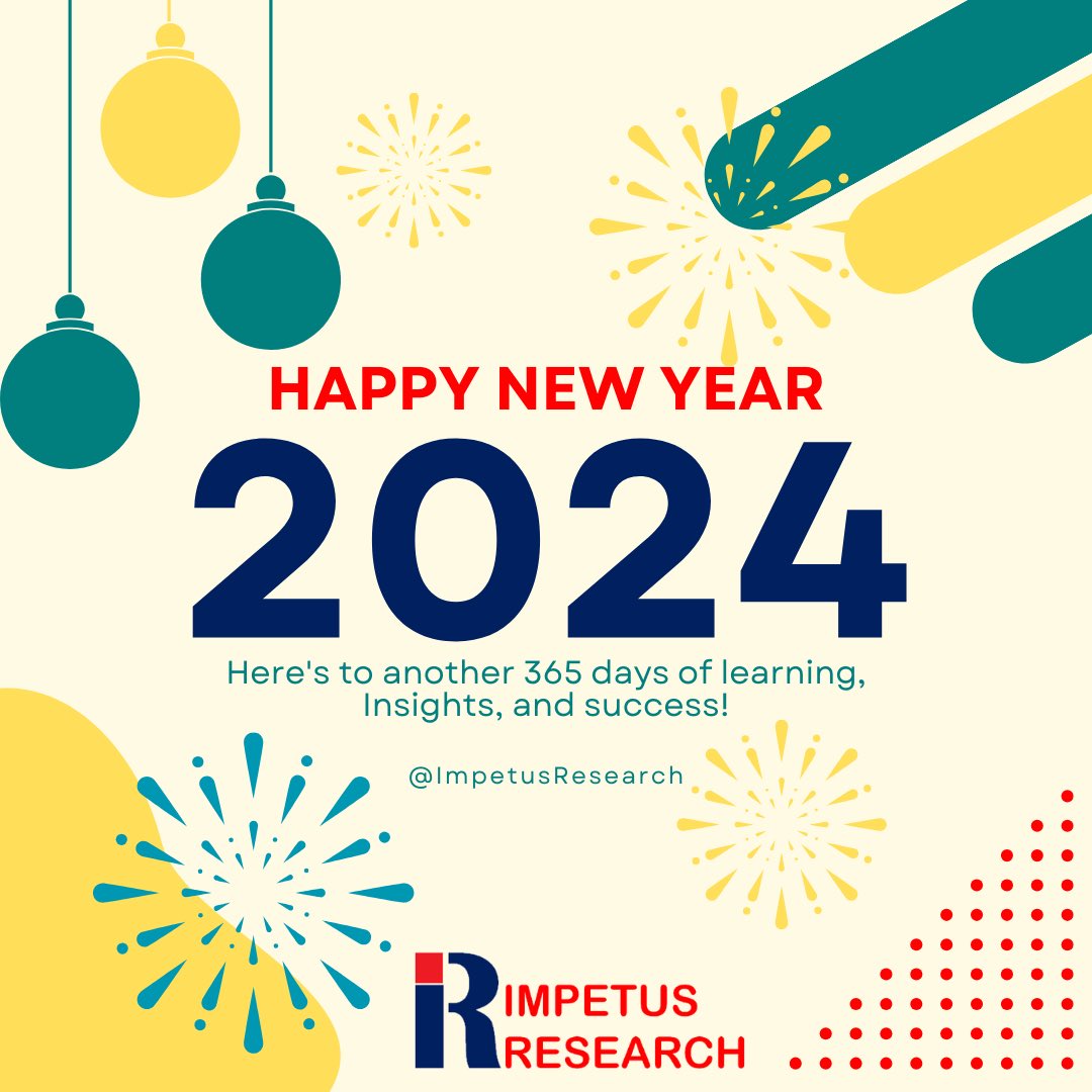 As the clock strikes midnight and we bid farewell to another year, Impetus Research reflects on a journey marked by growth, impact, and a shared passion for insights. ✨

 #NewYear #2024 #MarketResearch
Wishing you a successful and fulfilling 2024! #mrx