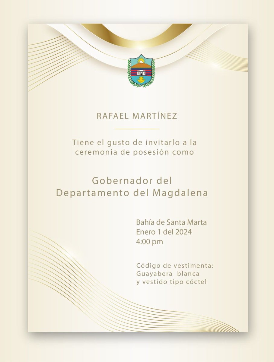 ¡En el Magdalena el cambio con resultados que inició y deja en marcha <a href="/carlosecaicedo/">Carlos Caicedo</a> sigue! 

Los invito a que me acompañen a la ceremonia de posesión como Gobernador del Departamento del Magdalena este 1 de enero a las 4pm en el camellón de la Bahía de Santa Marta, porque el