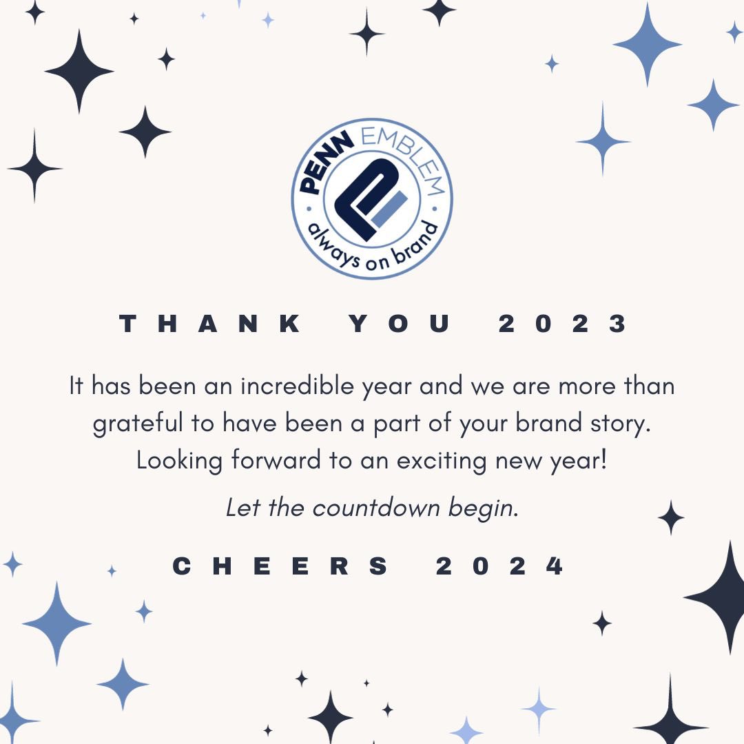 PennEmblem's tweet photo. Thank you 2023. Cheers 2024 🥂
•
•
•
#branddecorator #pennemblem #promotionalproducts #innovation #innovators #decoration #directembroidery #screenprint #sublimation #sportspatch #militarypatch #schoolpatch #fashiontrends #securitypatch #safetypatch #HAPPYNEWYEAR #2024 https://t.co/ZjiC6OwVHx