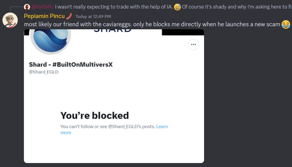 we're going to end this year the same way we started: by exposing our favorite scammer, ihbou/caviareggs. 

i had a feeling it was him behind the <a href="/shard_egld/">ShardCoin - MultiversX</a> shit but <a href="/yapomail/">YaPo</a> did the research and found proof. 

however, im not gonna waste time to make a sexy thread, but know