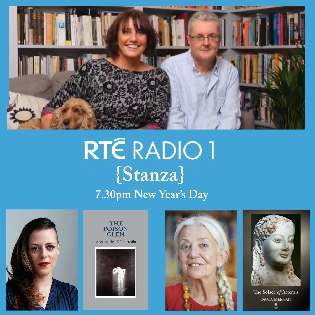 TheGalleryPress's tweet photo. Don’t forget to tune into Stanza tomorrow night where @peter_sirr and @endawyley will be doing what they do so well #irishpoetry #irishpoets https://t.co/RsjQKqAwHW