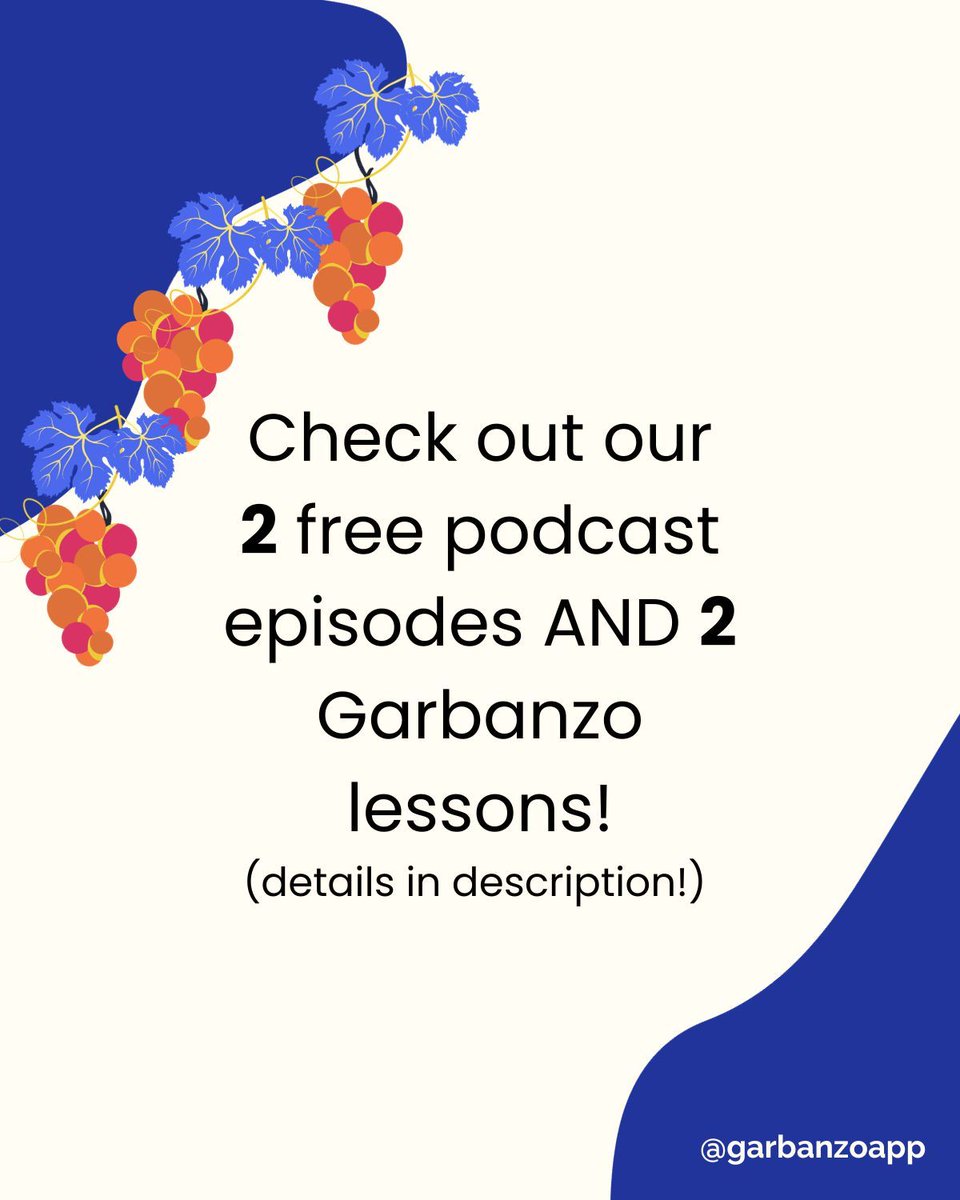 If you'd like some riveting '12 uvas de la suerte' content, look no further! We have TWO episodes of the podcast devoted to this fun activity! For more info, visit the Garbanzo blog: garbanzo.io/blog/episode-10 ¡Feliz año nuevo!