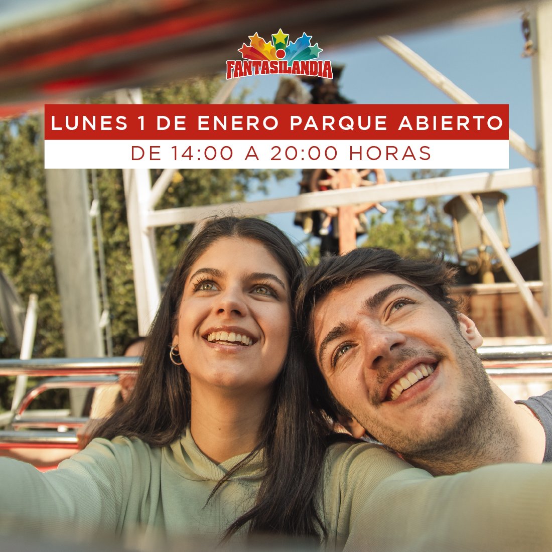 Este primer día de 2024 te esperamos para celebrar el inicio de un nuevo año!. Abrimos de 14:00 a 20:00 horas. Compra tus entradas en fantasilandia.cl 🤩🎡 🎠 🎢