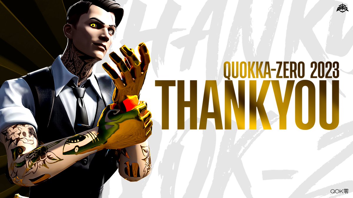 Quokka_Zero's tweet photo. ✨ Thank you 2023 year ✨
￣￣￣￣￣￣￣￣￣￣￣￣￣￣
今年からQOK零は設立して既に、数多くの実績の獲得とZB上位チームに入る事が出来ました🔥

2024年は更なる高みを目指して強さを求めて頑張りますのでどうぞよろしくお願い致します✔️

from：OWNER manato
#QOKwin https://t.co/wyjlPRCHRc