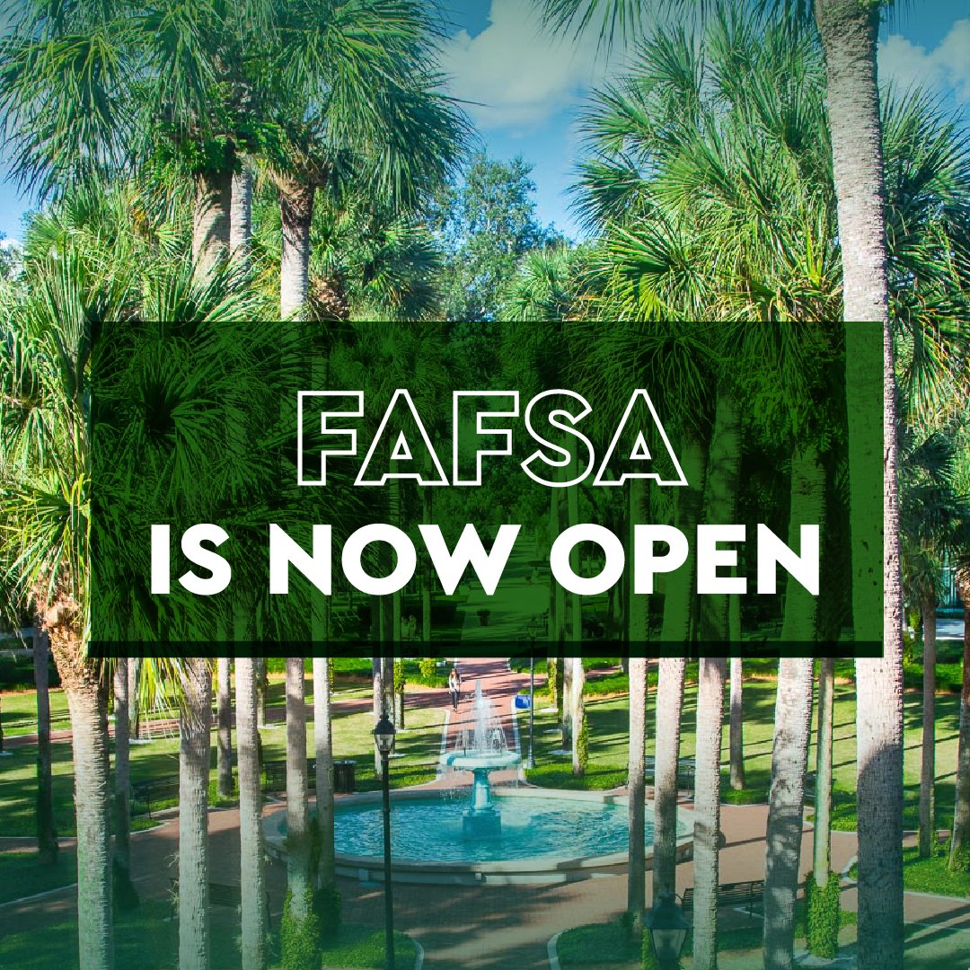 StetsonU's tweet photo. Exciting news! FAFSA is now open, and your journey to Stetson University awaits! π€ π Unlock financial aid possibilities and get ready for an amazing adventure. #StetsonBound https://t.co/6XdkvwQMh9