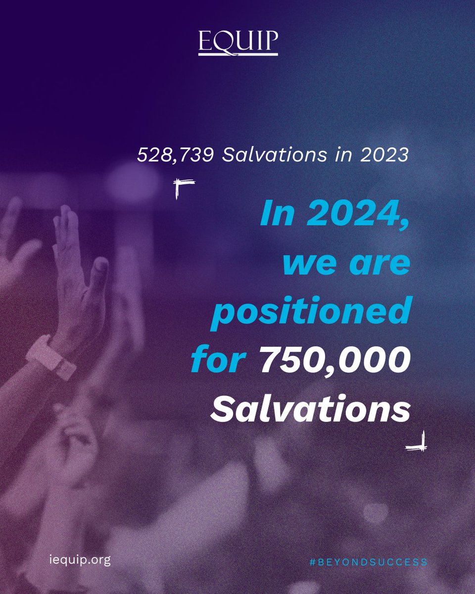 Every decision to follow Jesus is the work of the Holy Spirit on an individual's heart. 

Our responsibility is to obey the Great Commission. Partner with us as we expand the reach of Beyond Success in 2024 and expand the reach of the Gospel: bit.ly/3RhhSHs