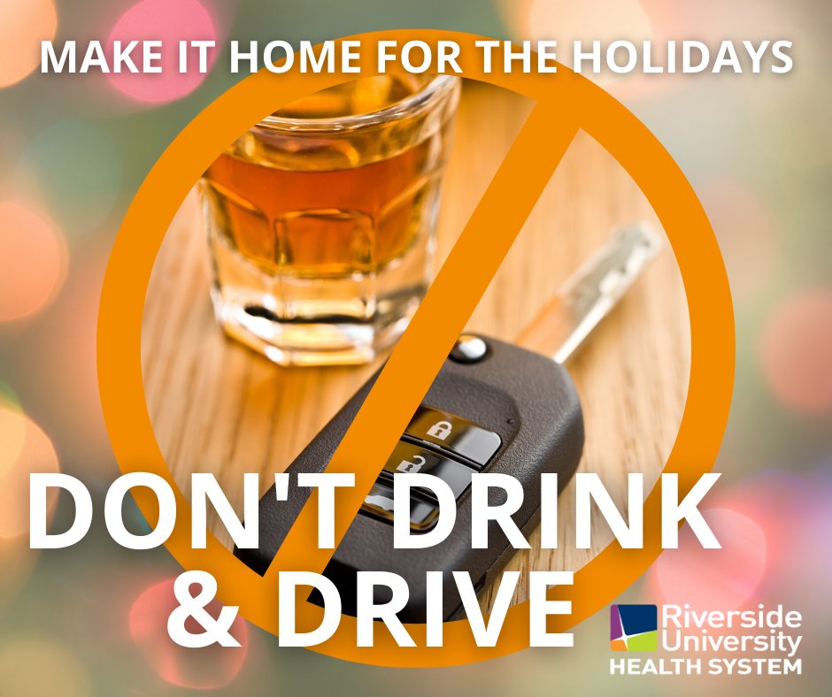 CenterRuhs's tweet photo. Make it home for the holidays. Don’t drink and drive. 🔑 If you or someone you know is struggling with substance use, call the Riverside University Health System - Behavioral Health CARES line: 800-499-3008 https://t.co/8S6VSfoARZ