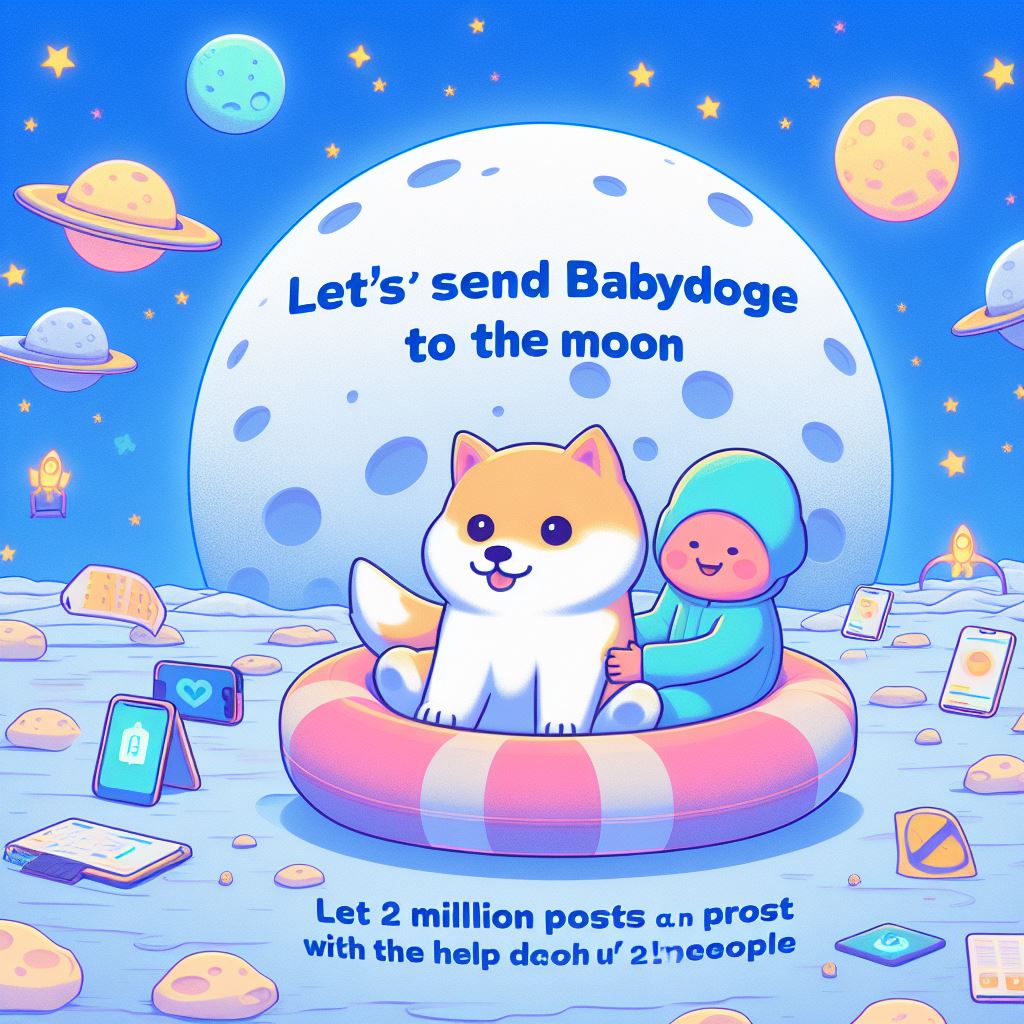 Let's send Babydoge to the moon with the help of 2 million people Let 2 million people post and repost about Babydoge
#Babydoge 🐶 #Babydogearmy 🐶