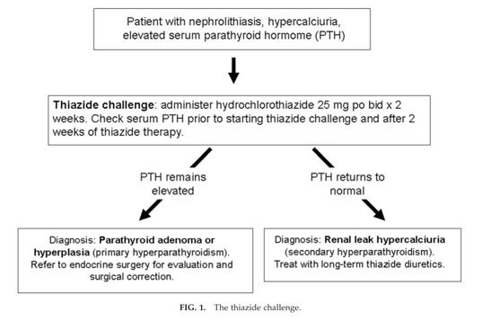 giorg_kyriakos's tweet photo. 📌 The #thiazide challenge test to differentiate between primary #hyperparathyroidism and secondary hyperparathyroidism due to idiopathic #hypercalciuria.
Ref. J Endourol. 2009 Feb;23(2):191-2.
#EndoTwitter #MedEd #EndoTip #PTH https://t.co/yRZ64C9Mfw