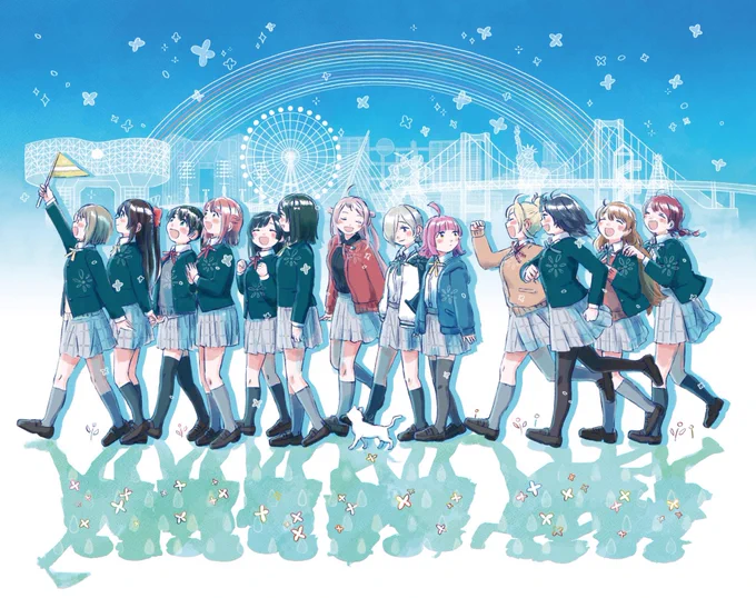 #2023年自分が選ぶ今年の4枚4枚だとなやむ〜〜青い絵ばかり 紅蓮の剣姫はもちろんのこと、今年も色々描かせていただけたりもして本当にしあわせでした 2024年も愛をいだいて生きます 
