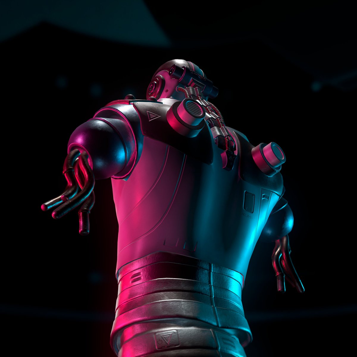 DEmidill's tweet photo. 🤖I made a droid, worked with metal and plastic and a light bulb)🤖 #droid #gameart #digitalart #3dmodeling #mech #render https://t.co/bF3zOjqCvM