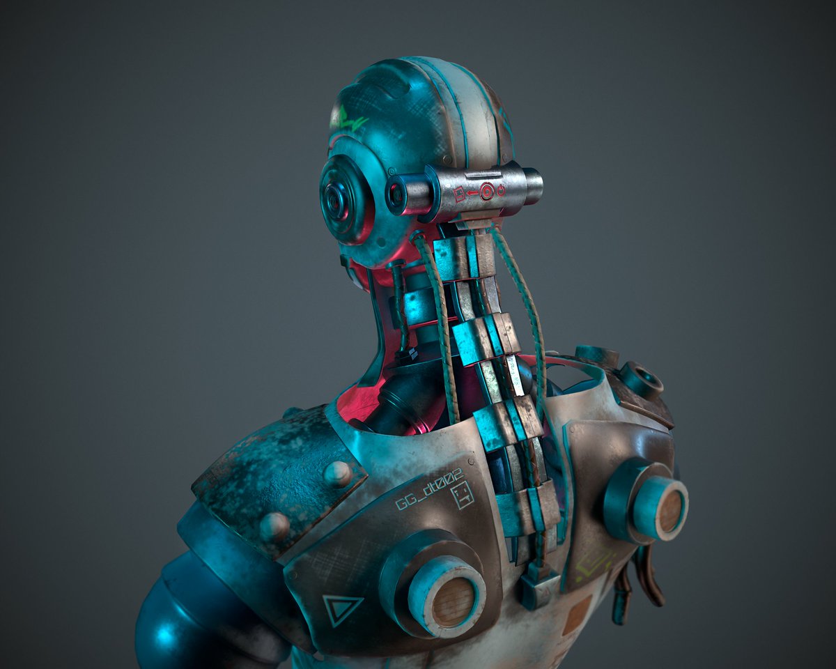 DEmidill's tweet photo. 🤖I made a droid, worked with metal and plastic and a light bulb)🤖 #droid #gameart #digitalart #3dmodeling #mech #render https://t.co/bF3zOjqCvM
