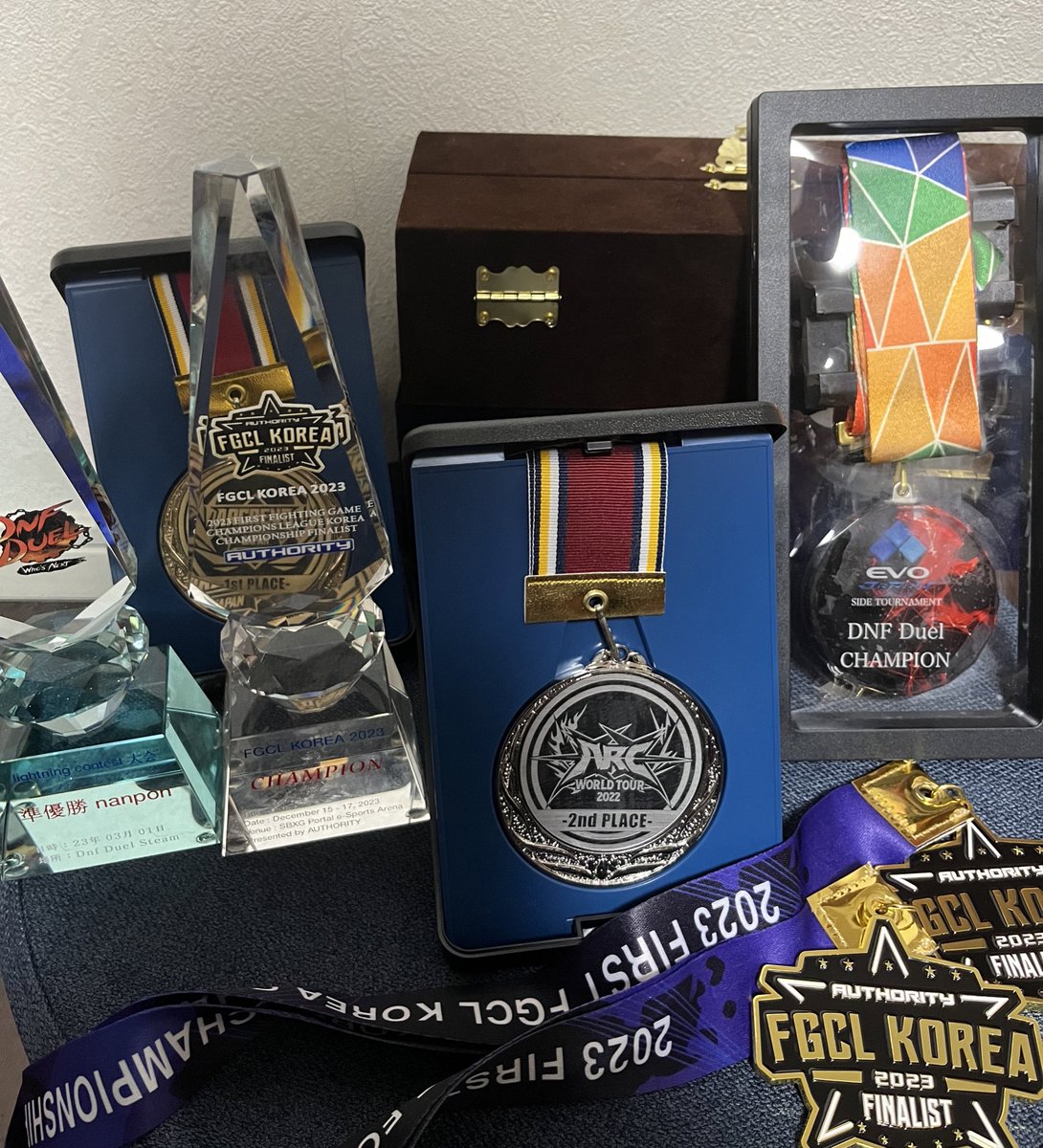 今年はDNFのARC WORLD TOURで世界で戦う機会をいただいたものの、決勝でGO1さんに餅つきされて悔しい思いをしましたね…
いいすぽ！出演からEVOjサイド優勝の勢いで行く気満々だったEVOは不採用、どうモチベを保つかと悩んでたところにFGCL韓国大会に招待いただき非常に環境に恵まれました
感謝です🙏