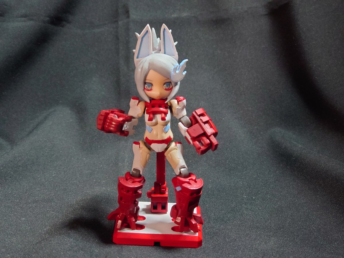 Akatsuki_T3's tweet photo. B-101シルフィーをベースに製作した、
＃武装神姫　の蓮華が形になってきたので載せます。
次ページに続く。（1/4）

#デスクトップアーミー https://t.co/uj01sRn1Zd