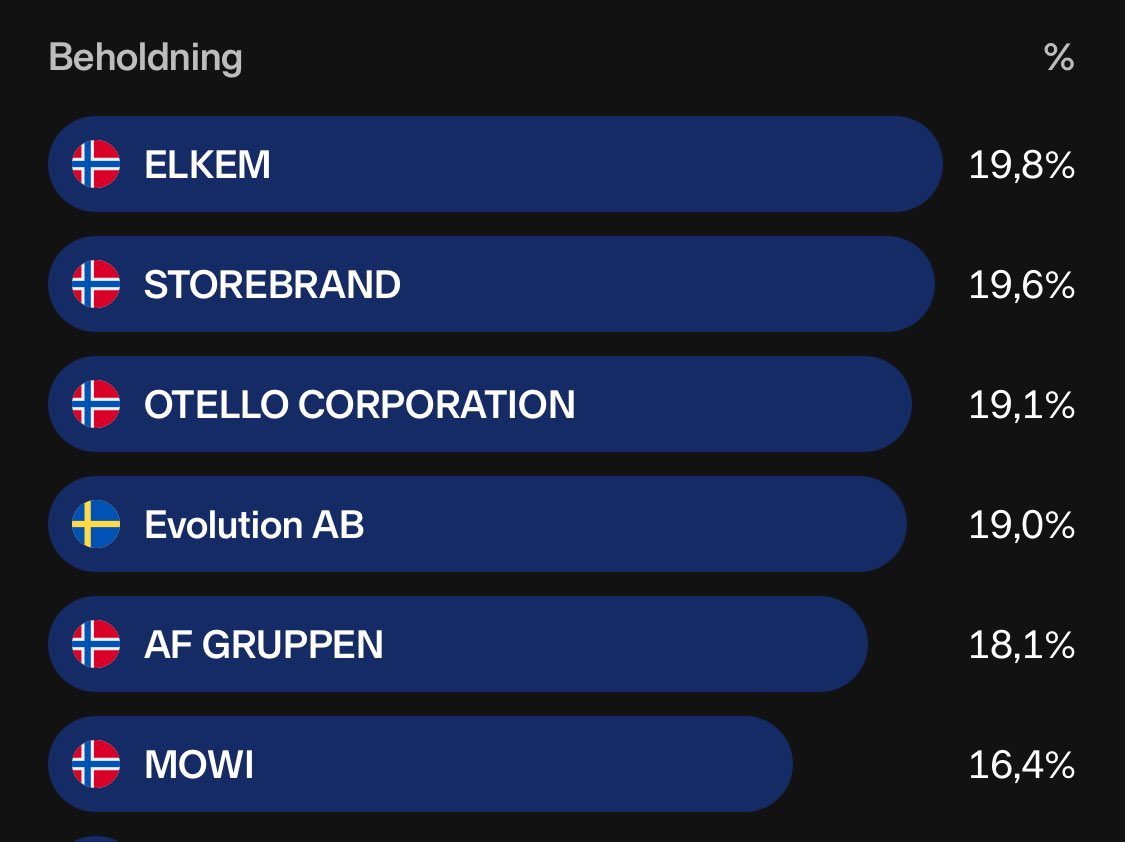 Portefølje pr 31.12: