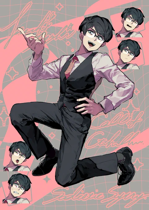 #鯖井の立ち絵図鑑2023最後の立ち絵!絶対に勝つ男 