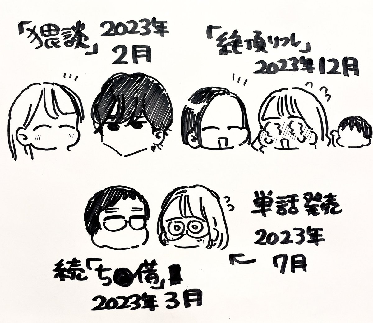 2023年は
作家になってから頑張ってきた事が一気に世に出た年で
沢山の人に読んで頂けた
最高の年でした。本当にありがとうございます。

2024年も、自分の「良」を表現出来たらなと思います。 