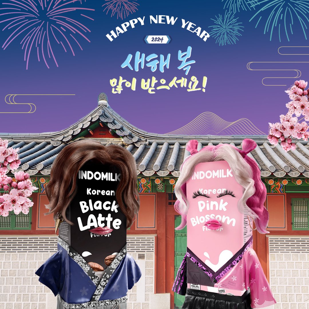 risaalissa's tweet photo. @indomilkyourway Ini min aku bantuin, karena udah mau pergantian tahun jadi konsepnya lagi merayakan tahun baru yg meriah di Korea ✨ https://t.co/NbTdOo9UH6