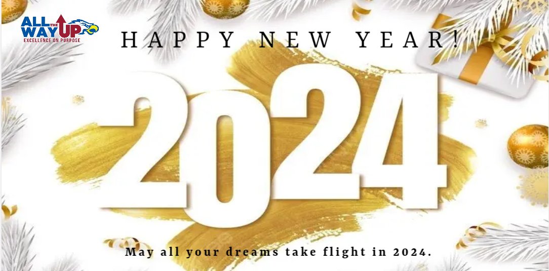 Happy New Year!!! May all your dreams take flight in 2024. #AllTheWayUp