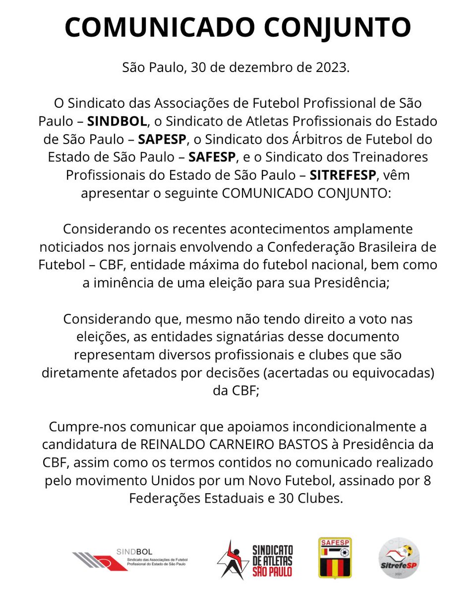 Sindicato de Atletas tweet media