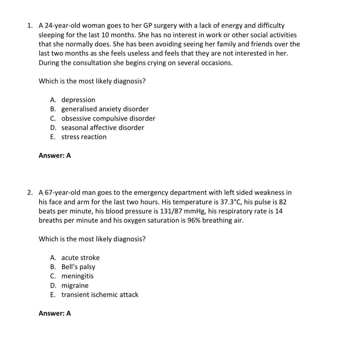 I cannot imagine any exam at medical school - let alone finals having questions at this level from PA finals. I would expect most lay people to get these right. The @DHSCgovuk manoeuvre to roll out 10,000 PAs with poor regulation by @gmcuk and indifference from the Royal