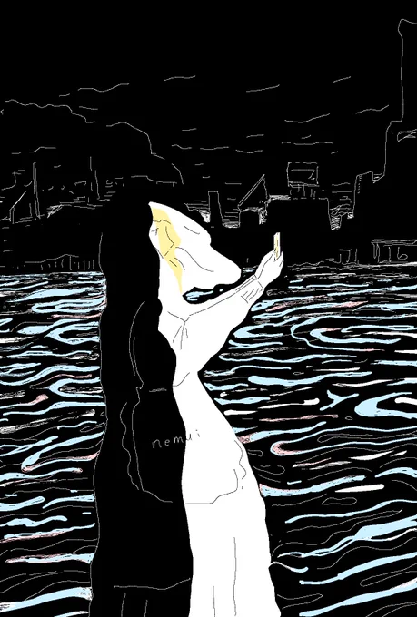 しずかに。