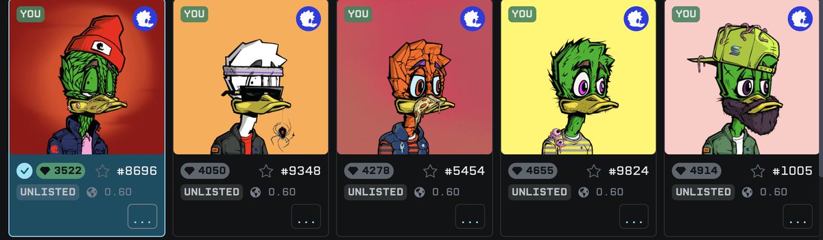 it's OG #SolanaNFTs time... after buying some <a href="/peskypenguins/">Pesky Penguins</a> this week i got me a bunch of <a href="/DazedDucks/">Dazed Ducks</a> ... to cheap at these floor levels.. active community and team is building. Stop minting shit and buy OG collections! always DYOR
