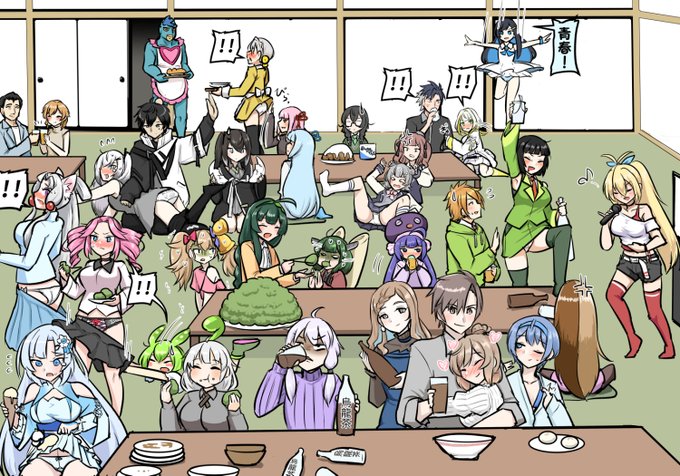 ギリギリになりましたが
描きおさめの年越し集合イラスト2023年
本年もありがとうございました
また来年もよろしくおねがいします 