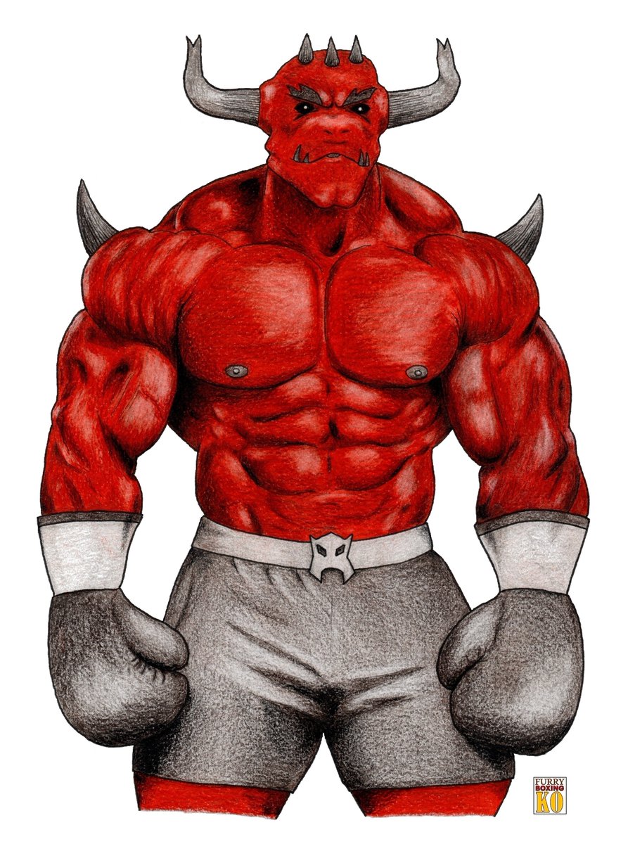 Fanart of Dummy, the brutal demon boxing bully!
Artwork done with ink pen and colored pencils.
Dummy belongs to Luigi Llave: <a href="/BoxingDinosaur/">Luigi Llave (COMMS OPEN 3/10)</a> deviantart.com/digidaydreamer furaffinity.net/user/daiger