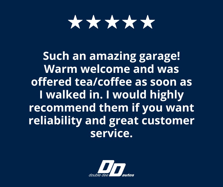 DDAutosBromley's tweet image. Another brilliant review!

doubledee-autos.co.uk/reviews

#cargarage #carrepairs