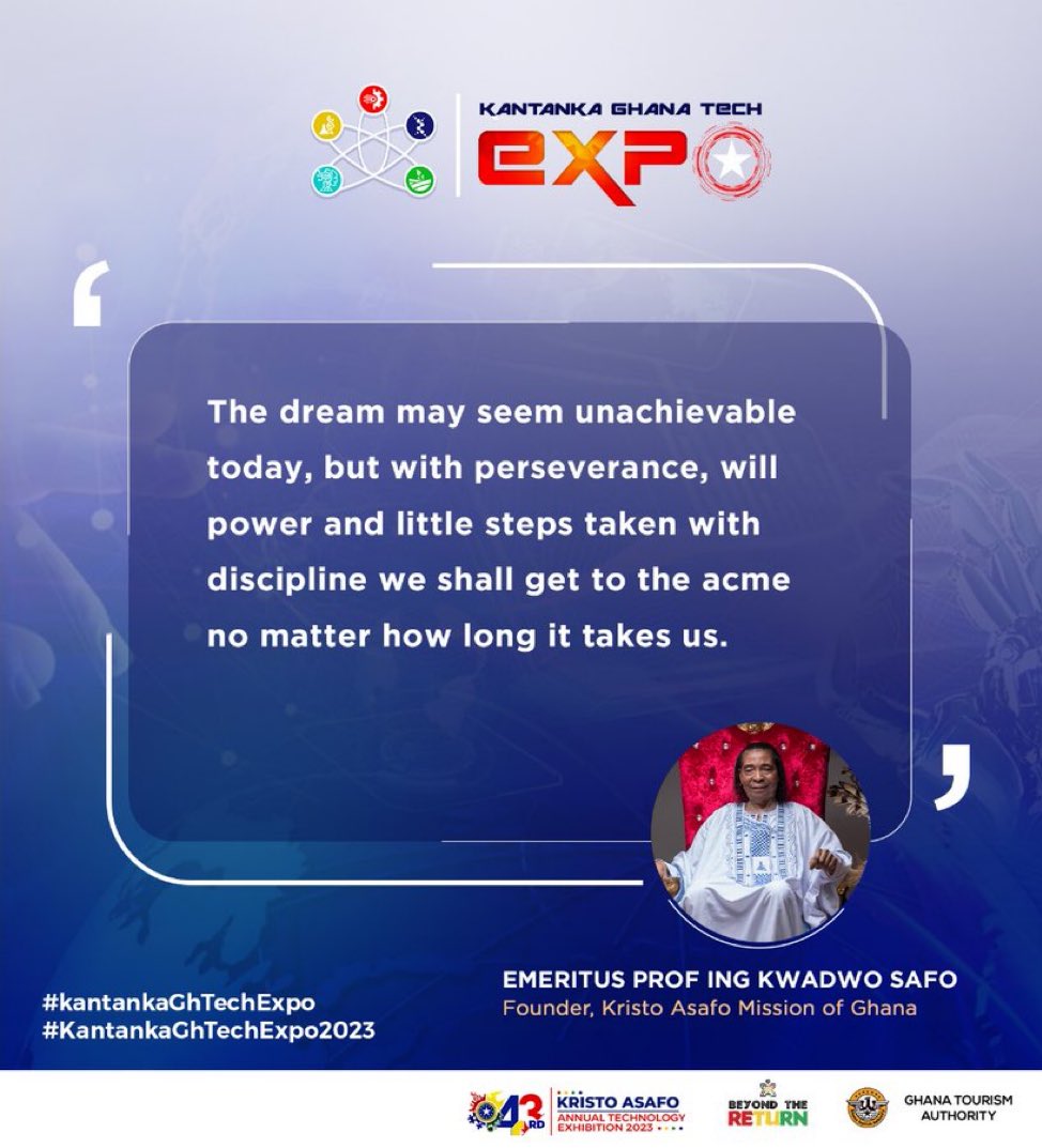 #KantankaGhTechExpo2023 is today hope we’ll pull in numbers?