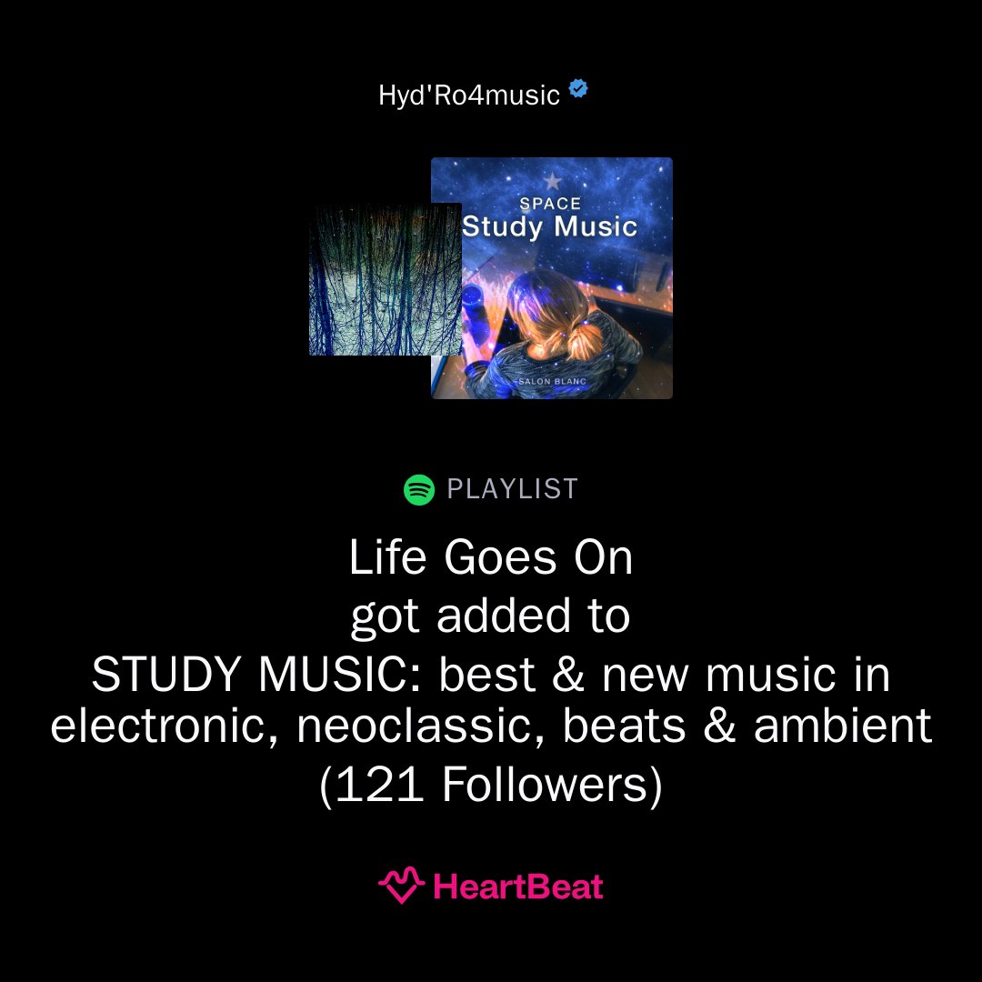 hydro4music's tweet photo. "Life Goes On" available on every streaming platforms ✨
▶️ LINK IN BIO
#beatchill✨ #spotify #freeurmind #music #chillmusic #fyp #lofiplaylistcurator #workinprogress #lofiplaylist #chillhopproducer #chillhoppiano #chillhopbeats #ambientlofi #lofibeats #lofihiphop https://t.co/Ki793ns5oM