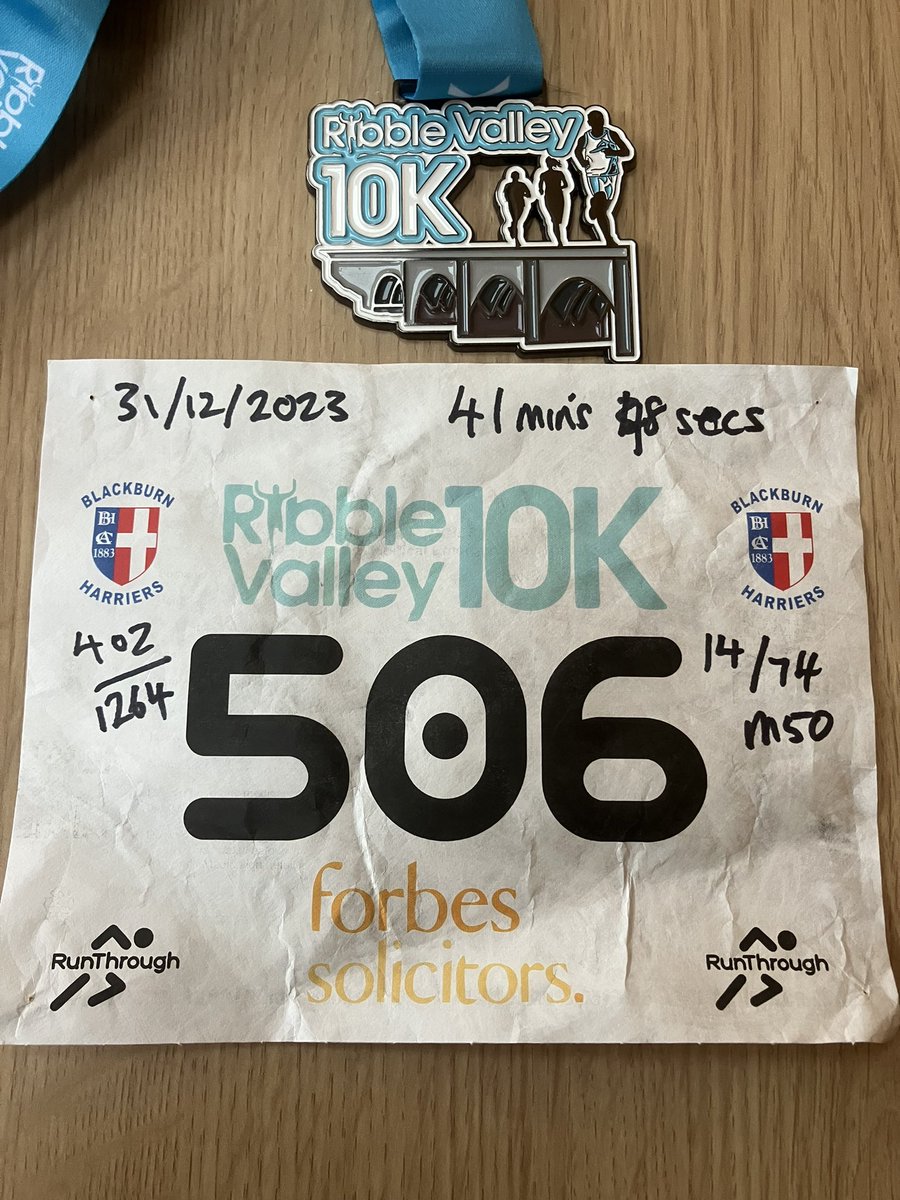 Thanks to all the marshals <a href="/RunThroughUK/">RunThrough</a> Ribble Valley 10k this morning. Great way to end the year.