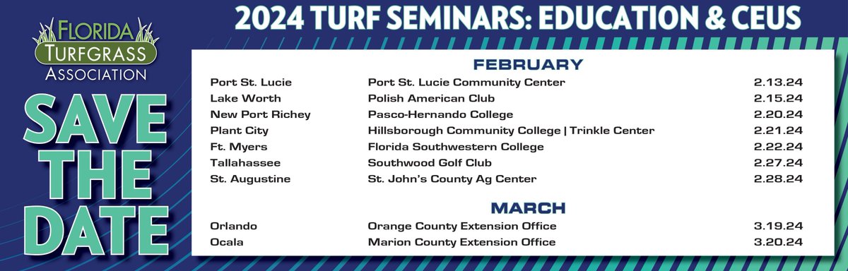 Online registration is now open for the 2024 FTGA Turf Seminars. ftga.org/events/event_l…