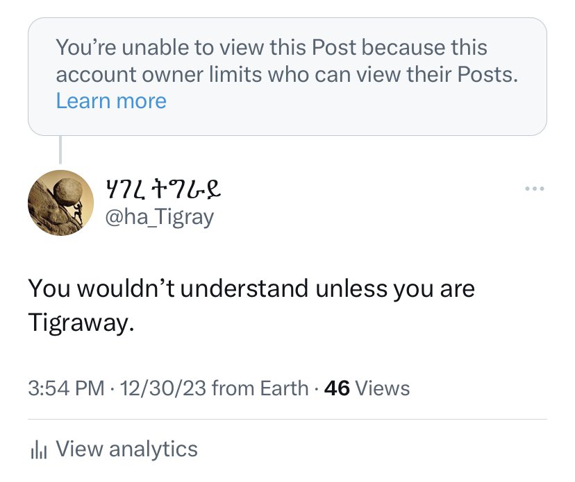 ha_Tigray's tweet photo. The definition of hypocrisy🤣 once “Amharay” will always be “Amharay”@NatyYifru #Tigray https://t.co/HUuzOnw8ru