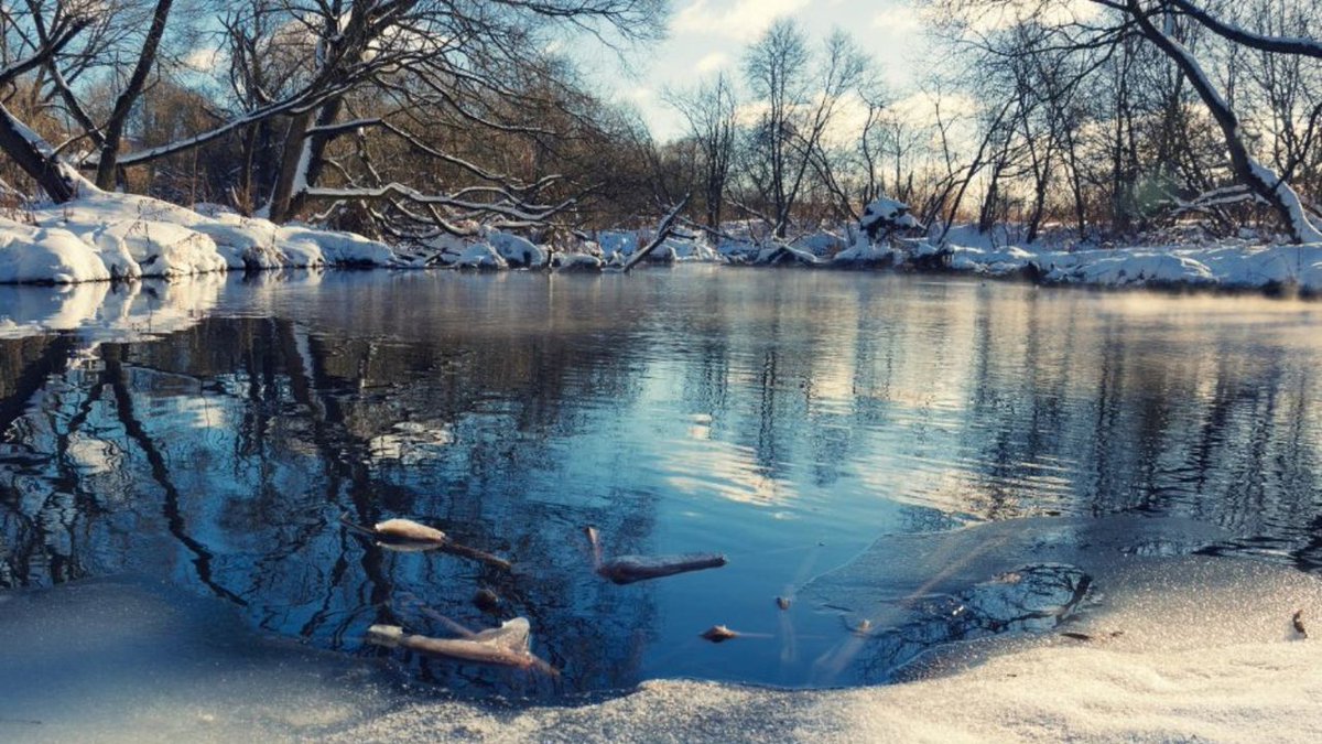 NO ICE IS SAFE ICE. Cold water temperatures at this time of year can prevent even strong swimmers from escaping once they’ve fallen through the ice.