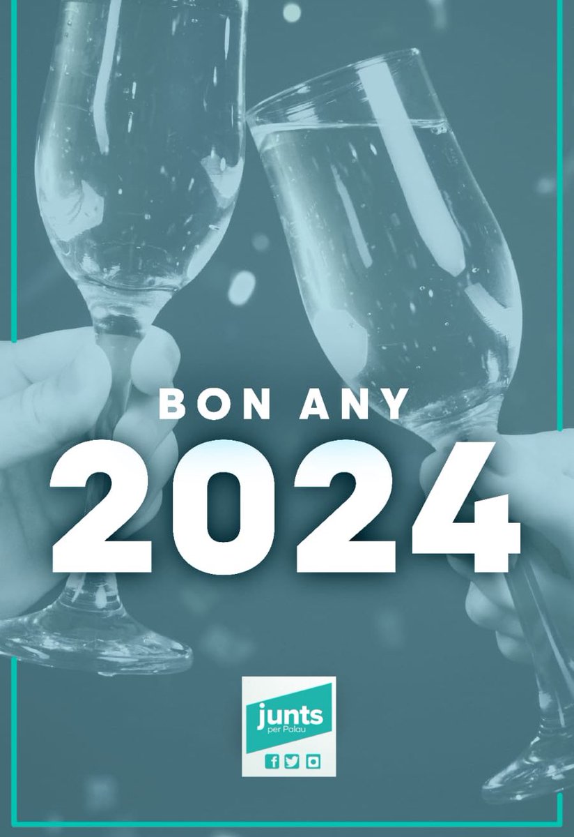 juntsxpalau's tweet photo. Us desitgem un 2024 ple d'encerts i salut!
#bonanynou2024🎉🎊 https://t.co/inFMMmgp7J