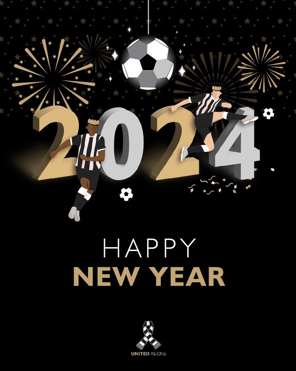 Happy New Year, #NUFC fans! 🥳🎆 Wishing you all a very happy and prosperous 2024! 🎉