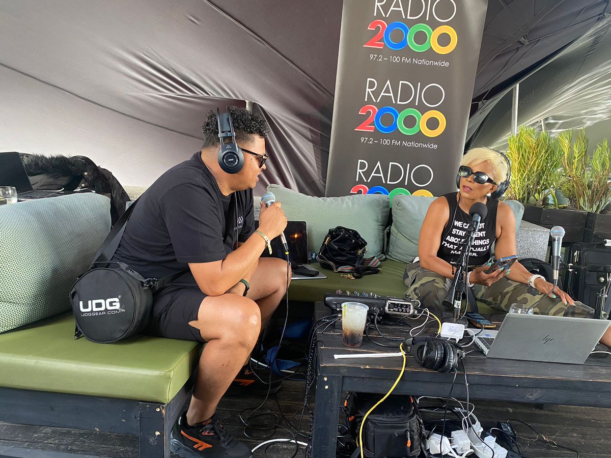 Radio2000_ZA's tweet photo. #IyouthEndalaSummerExperience |@pennylebyane in conversation with  @ashtonabels He just blew us away with a killer set 🔥🔥🔥🔥#InspiredSundays https://t.co/25MV9lCISq