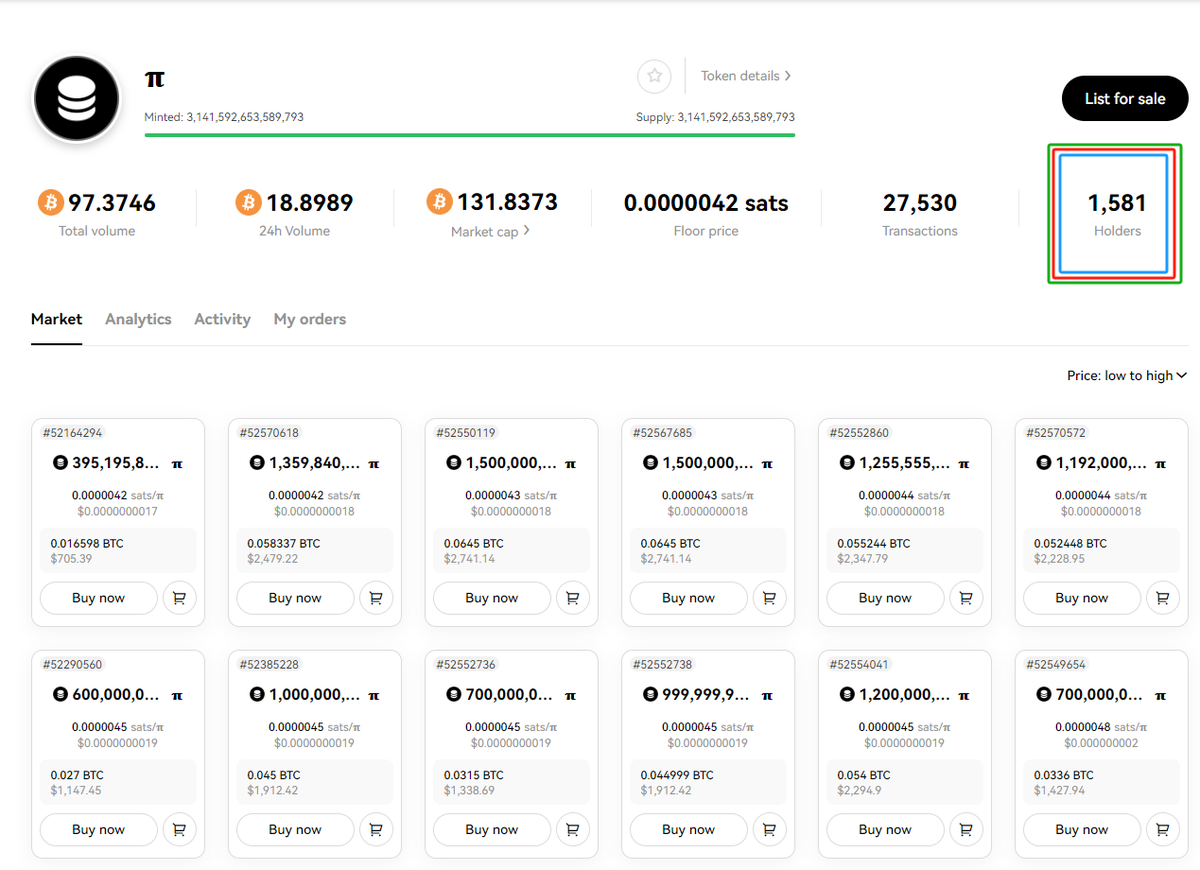 Patience in diving will reveal that #π #Pi coin is a tremendous treasure. 
Congratulations to π #inscription for already having over 1500 holders.
#Brc20 #okxweb3 #binanceweb3 #btc #ordinals #sats
