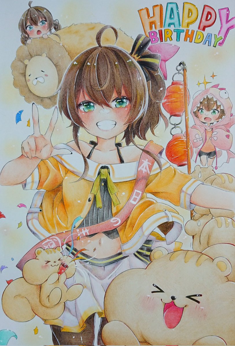 夏色まつり ,夏色まつり(通常) 「#今年も残りわずかなのでお気に入りの4枚を貼る 悩んだけどこの4枚かな」|いなずま⚓🔆のイラスト