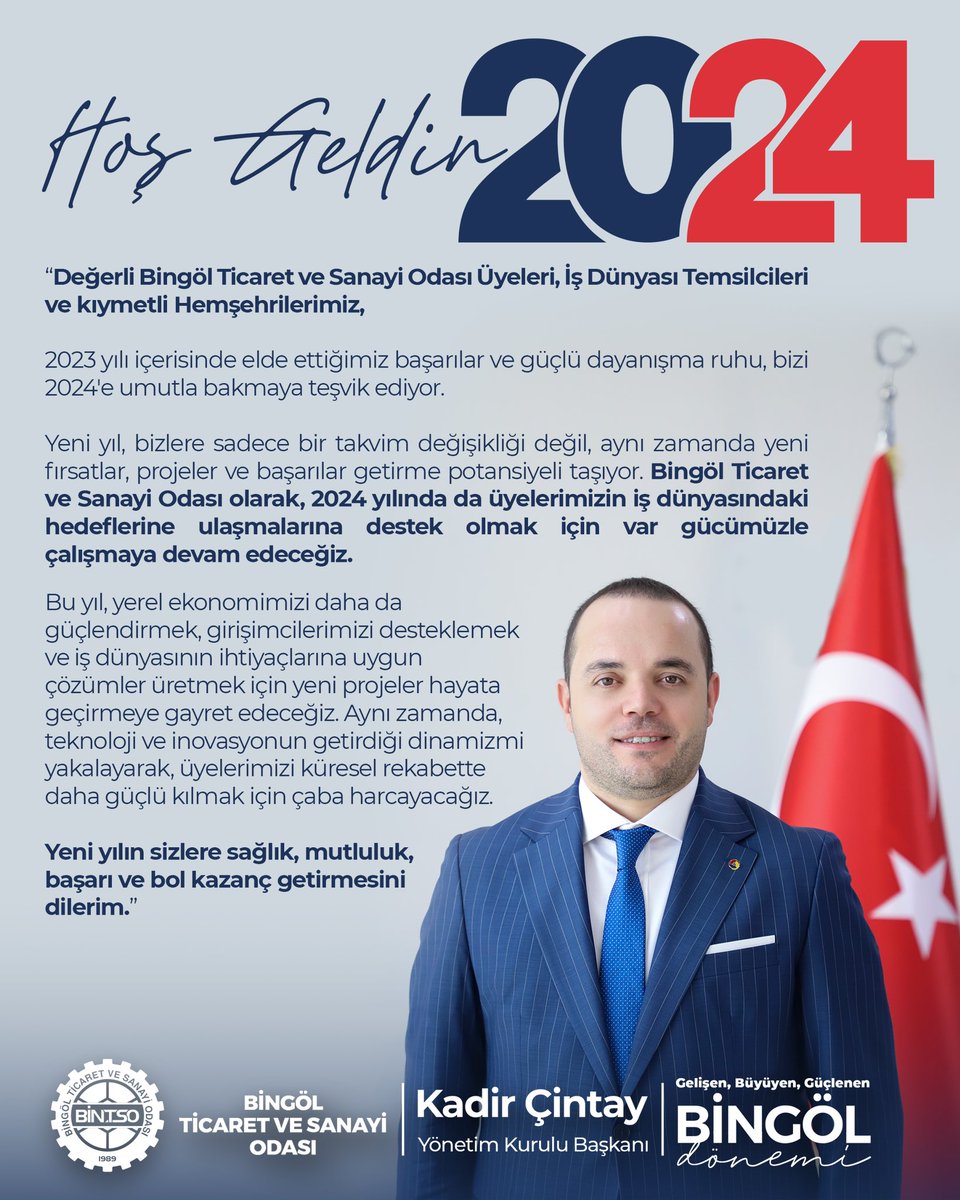 Yeni yılın sizlere sağlık, mutluluk, başarı ve bol kazanç getirmesini diliyorum. Yeni yılınız kutlu olsun. 😊

#HoşGeldin2024 #MutluYıllar