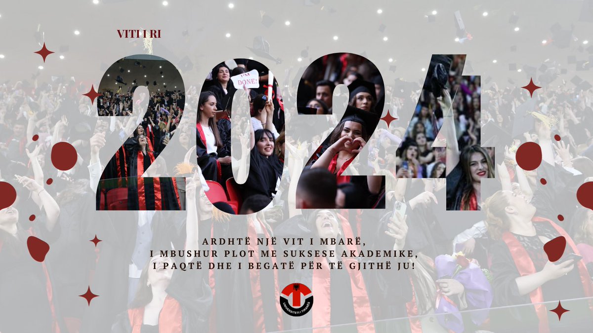😀Universiteti i Tiranës ju uron Gëzuar Vitin e Ri 2024!

#universitetiitiranës 
#HappyNewYear2024