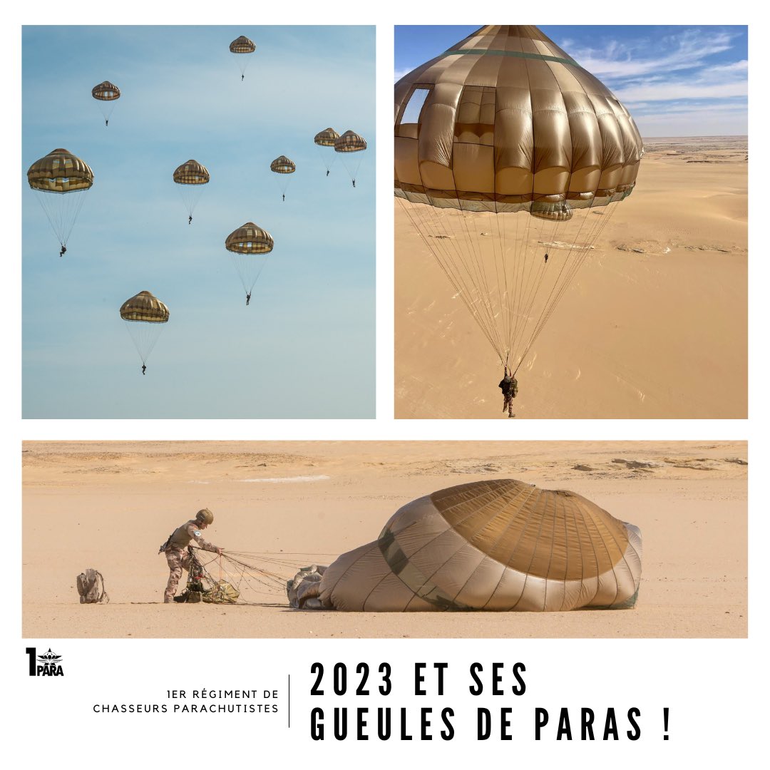 🦅 Parce que chaque Para compte
Parce que chaque instant compte
Parce que chaque mission compte
Parce que chaque visage, chaque émotion, chaque action conditionnent l’unité #Parachutiste
‼️2023 était une année riche et pleine de défis. 2024 le sera tout autant 💥
#DéTERREmiNation