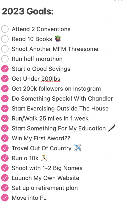 I like to keep my resolutions in my notes on my phone/computer. I can't believe I managed to do over<a href="/tag/mvsales"class="tags"><span>#mvsales</span></a>