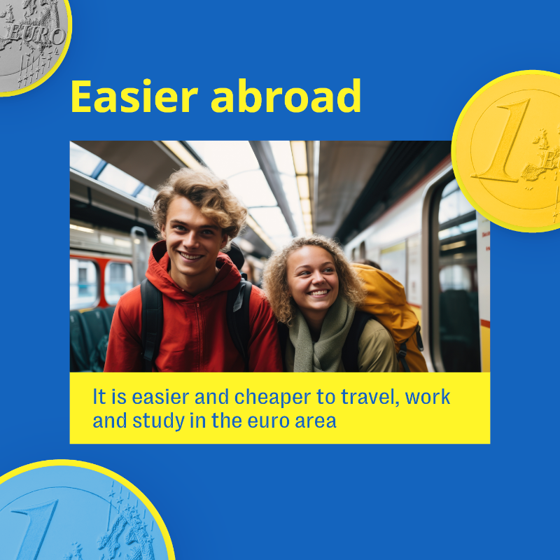ecfin's tweet photo. For the past 25 years, the euro has been making the life of citizens of the euro area easier. #EUROat25

The 💶 euro makes it easier to:
🧳 Travel
🎓 Live, work and study abroad
🛍️ Shop 
🤝 Do business