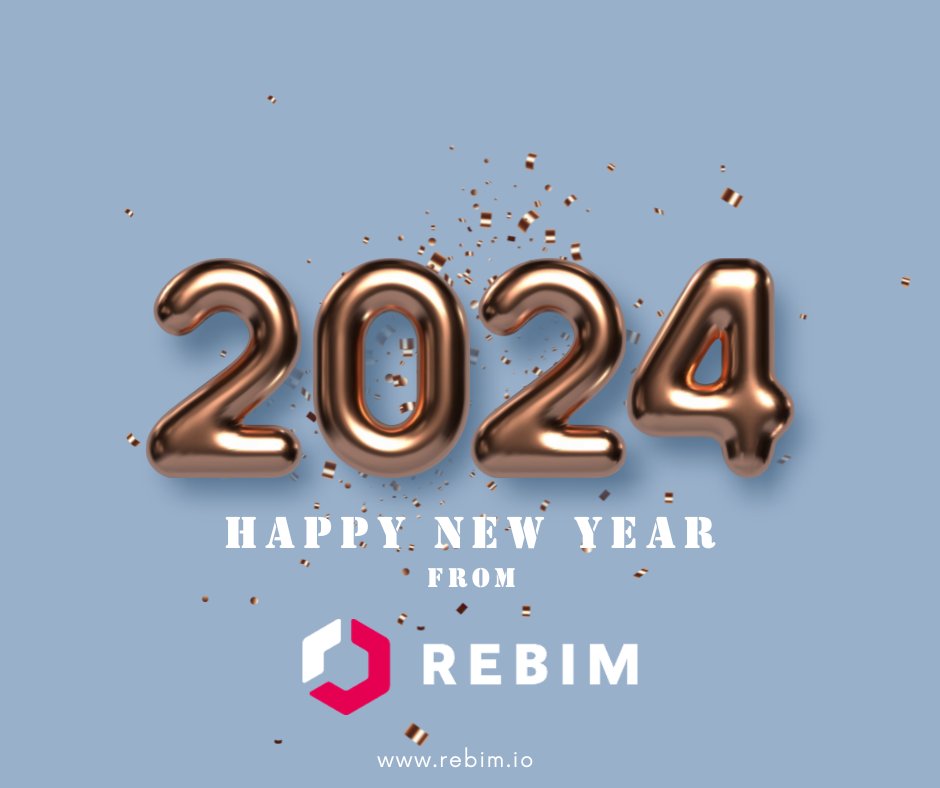 REBIMco's tweet photo. Happy New Year! 🥳

As we welcome 2024, let's embrace the new beginnings and opportunities it brings. 

Wishing everyone a year filled with prosperity, health and happiness! https://t.co/A7s1F1PJMi